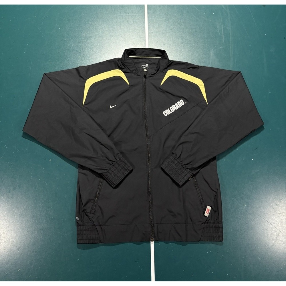 Nike Colorado Buffaloes Windbreaker Jacket Women's Medium Black Track Storm Fit